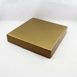 Large Square Box Lid Gold