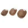 1. Set of 3 Oval Seagrass Tray with Inset Handles Natural thumbnail