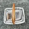 1. SET OF 3 RECTANGLE HONEY WILLOW BASKETS WITH NATURAL LINER thumbnail