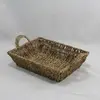 1. Small Rect Tapered Seagrass Tray with Handles Natural 33x26x8cm thumbnail