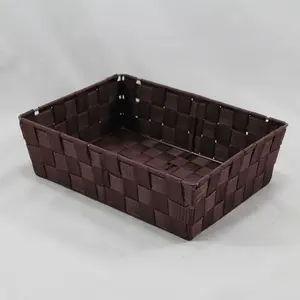 Rect PP Tray Dark Brown 32.5x24x10cm height