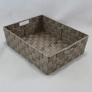 Medium Rect Tapered PP Tray Beige 37x29.5x11.5cm height Medium Rect Tapered PP Tray Beige 37x29.5x11.5cm height