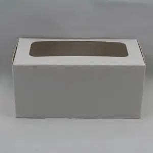 Two Cupcake Box White