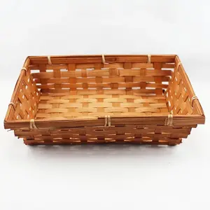 Medium rectangle bamboo tray Choc 33.5x24x7cm Height Medium rectangle bamboo tray Choc 33.5x24x7cm Height